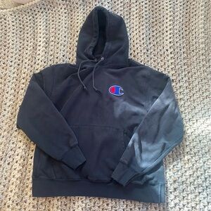 Champion black men’s large Hoodie with Logo